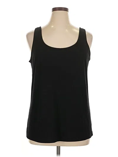 Pre-owned Natori Tank Top Black Halter Neckline Tops
