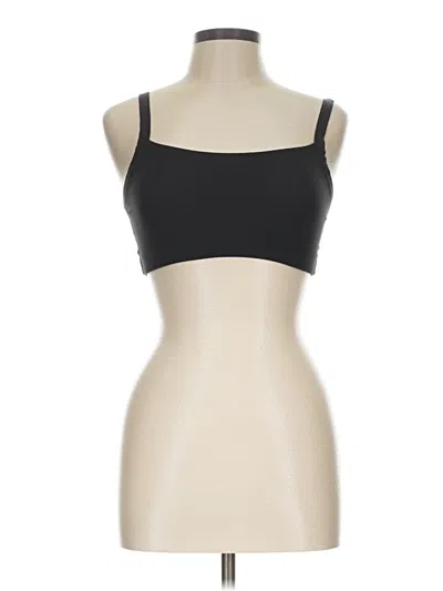 Pre-owned Natori Tank Top Black Strapless Neckline Tops