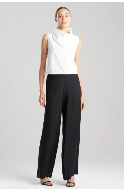 NATORI NATORI TECHNO POPLIN CROP FUNNEL TOP