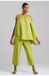 Natori Techno Poplin Handkercheif Top In Pear