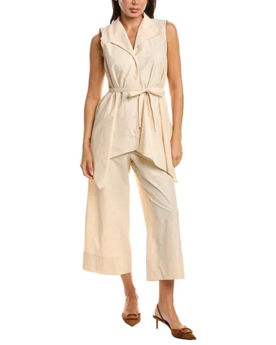 Natori Techno Poplin Handkerchief Hem Shirt In Neutral