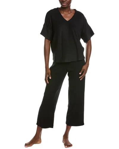 Natori Terry Lounge Set In Black