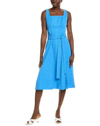 Natori Textured Jacquard Maxi Dress In Blue