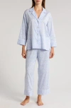 Natori The Getaway Cotton Pajamas In Powder Blue