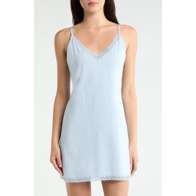 Natori True Bliss Jersey Nightgown In Blue