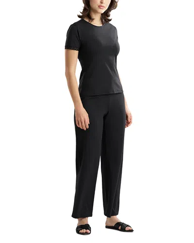 Natori True Bliss T Shirt Pajama Set In Black