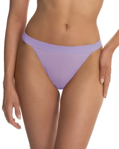 Natori True Zen Mesh Thong In Purple