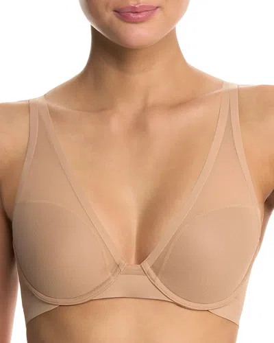 Natori True Zen Plunging T-shirt Bra In Neutral