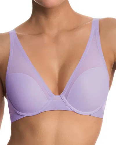 Natori True Zen Plunging T-shirt Bra In Purple