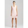 Natori Tweed Midi Dress In Light Pink