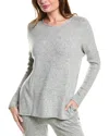 Natori Ulla Rib-knit Lounge Tunic In Grey