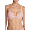 Natori Underwire Front Close Contour Bra In Peony/ Whte