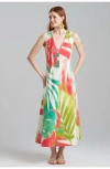 Natori Usami Matte Abstract-print Caftan