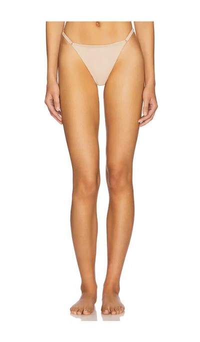 Natori Verge Adjustable String Thong In Neutral