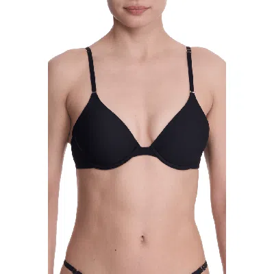 Natori Verge Convertible Plunge T-shirt Bra In Black