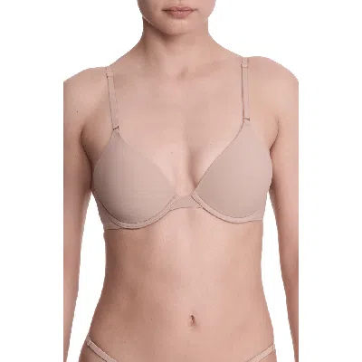Natori Verge Convertible Plunge T-shirt Bra In Cafe