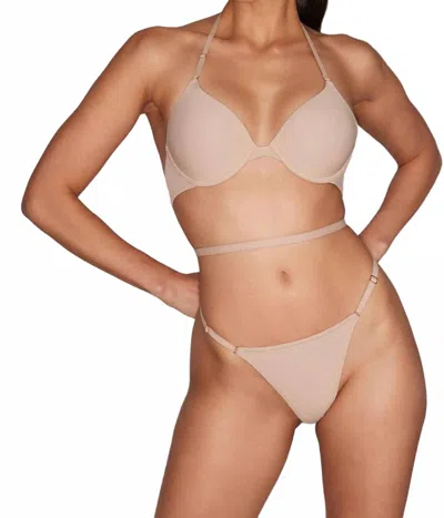 Natori Verge Convertible Plunge T-shirt Underwire Bra In Cafe In Neutral
