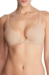 Natori Verge Convertible Underwire Plunge Bra In Cafe