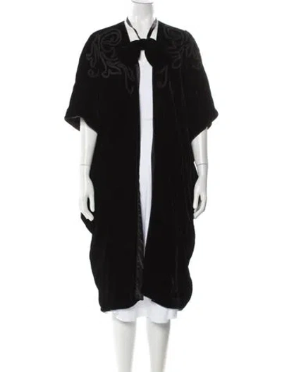 Pre-owned Natori Vintage 1980's Robe In Black