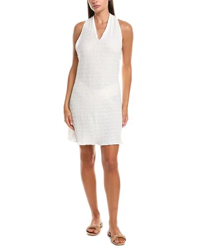 Natori Waves Mini Halter Dress In White