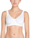Natori White Convertible Underwire Sports Bra In White