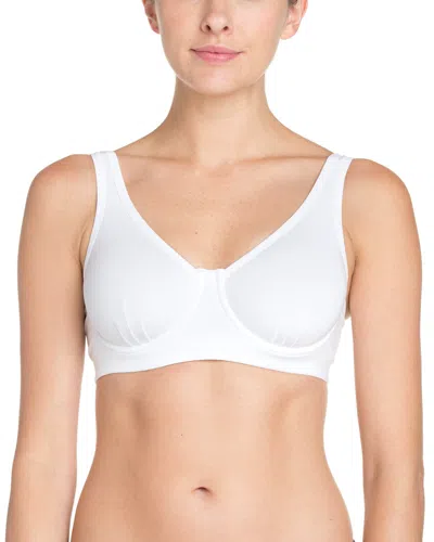 NATORI WHITE CONVERTIBLE UNDERWIRE SPORTS BRA