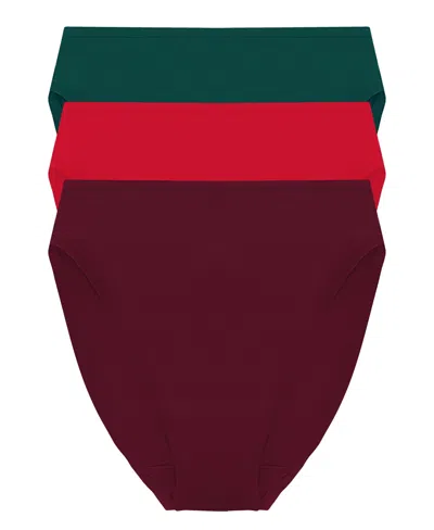 NATORI WOMEN'S 3-PK. BLISS BARE COTTON HIGH-CUT BRIEF UNDERWEAR 772346MP