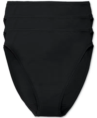 NATORI WOMEN'S 3-PK. BLISS BARE COTTON HIGH-CUT BRIEF UNDERWEAR 772346MP