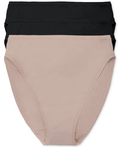 NATORI WOMEN'S 3-PK. BLISS BARE COTTON HIGH-CUT BRIEF UNDERWEAR 772346MP