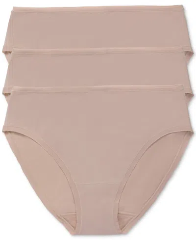 NATORI WOMEN'S 3-PK. BLISS BARE COTTON HIPSTER UNDERWEAR 774346MP