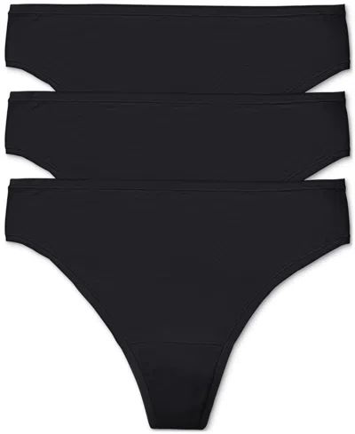 NATORI WOMEN'S 3-PK. BLISS BARE COTTON THONG UNDERWEAR 771346MP
