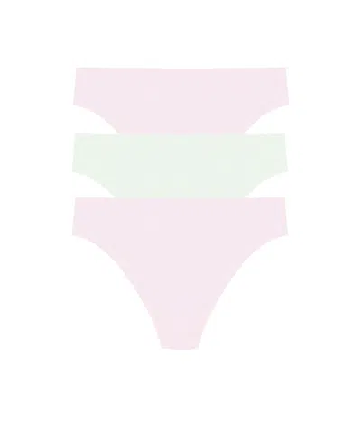 Natori Women's 3-pk. Bliss Bare Cotton Thong Underwear 771346mp In Multi