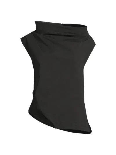 Natori Women's Asymmetric Funnelneck Top In Multi