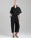 Natori Women's Belted Straight-leg Jumpsuit