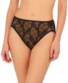 Natori Women's Bliss Allure One Size Lace French Cut Underwear 772303 In Black