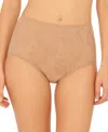 Natori Bliss Allure One-size Lace Girl Brief Panty In Cafe