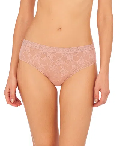 Natori Women's Bliss Allure One Size Lace Girl Brief Underwear 776303 In Rose Beige