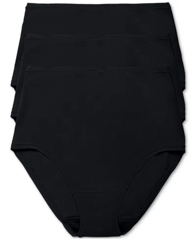 NATORI WOMEN'S 3-PK. BLISS BARE COTTON HIGH-WAIST BRIEF UNDERWEAR 778346MP
