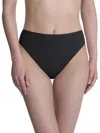 Natori Bliss Bare Cotton High Cut Briefs In Black