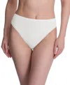 Natori Women's Bliss Bare Cotton High-cut Brief Underwear 772346 In White