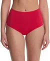 Natori Women's Bliss Bare Cotton High-waist Brief Underwear 778346 In Red