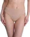 Natori Bliss Bare Cotton High Cut Briefs In Cafe