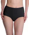 Natori Bliss Bare Cotton High Waist Briefs In Black