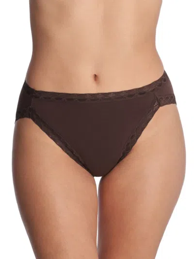 Natori Women's Bliss Cotton French Cut Brief In French Roast