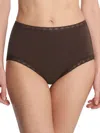 Natori Women's Bliss Cotton Full Brief In French Roast