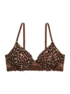 Natori Bliss Perfection All Day Underwire Contour Bra In French Roast Leopard Print