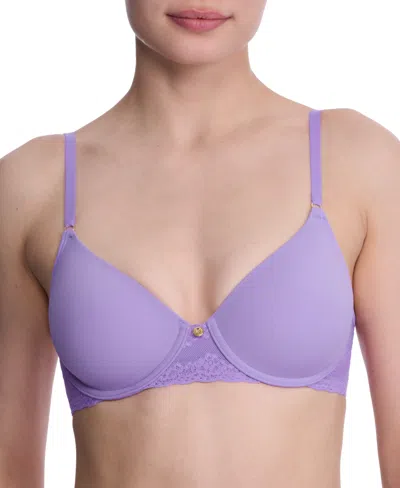 Natori Women's Bliss Perfection Contour Underwire Bra 721154 In Blue