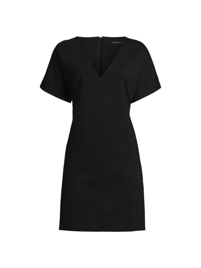Natori Women's Compact Knit Short Sleeve Sheath Dress In Black