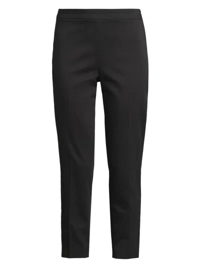 Natori Women's Cotton-blend Chino Crop Pants In Black