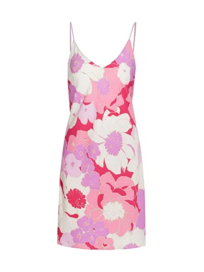 Natori Satin Chemise In Pink Orchid